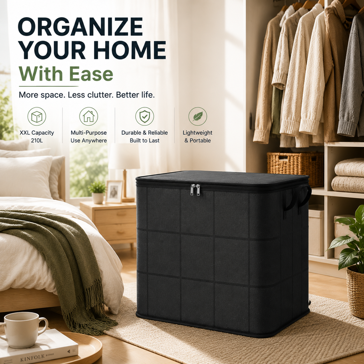 🔥 Hot sell! 🏠 XXL 210L Storage Bag