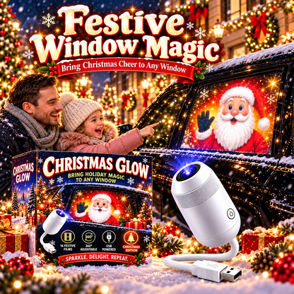 🎅 Christmas Car Projector Light ✨ Bring Holiday Magic on the Road