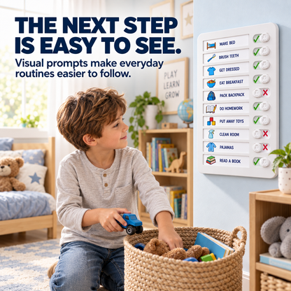 🧒 Kids Visual Chore Board – Make Everyday Routines Easier to See & Follow