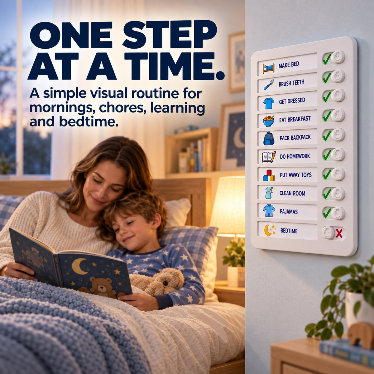 🧒 Kids Visual Chore Board – Make Everyday Routines Easier to See & Follow