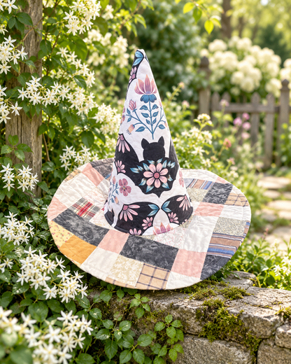 🔥Last Day 49% OFF - The Quilted Witch Hat | Handcrafted Folk Art Hat