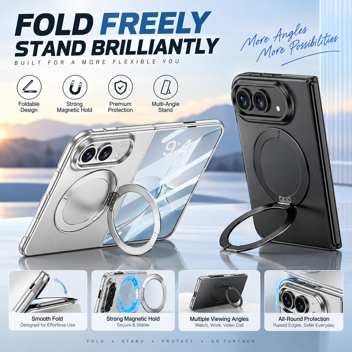 Magnetic Ring Stand Cover