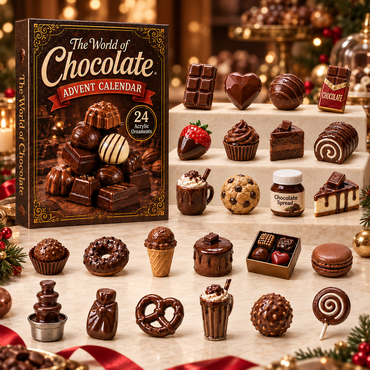 CHRISTMAS 40% OFF - The World of Chocolate Advent Calendar 2026 - 24-Day Festive Countdown