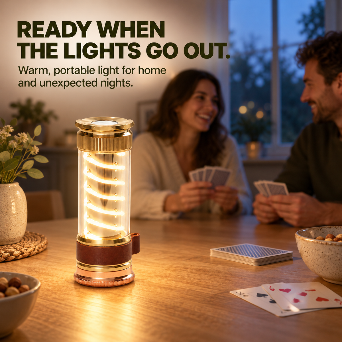 🏕️ Vintage 2-in-1 USB-C Rechargeable Camping Lantern & Flashlight – 7 Modes & Magnetic Base
