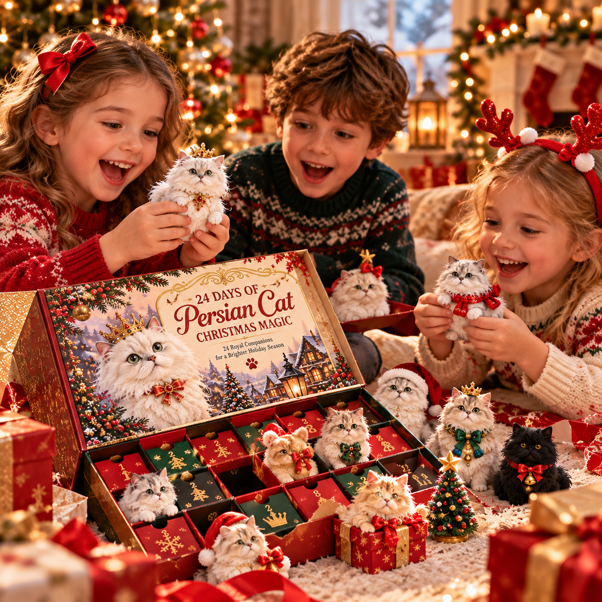 😾 Who Woke the Grumpy Little Kitty?!2026 Persian Cat Christmas – 24 Days of Sleepy, Sassy Surprises