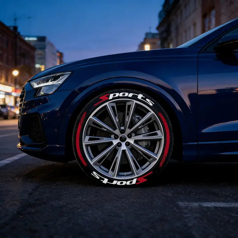 3D Racing Tire Lettering Kit-Suitable for cars and motorcycles