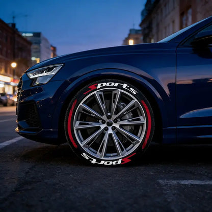 3D Racing Tire Lettering Kit-Suitable for cars and motorcycles