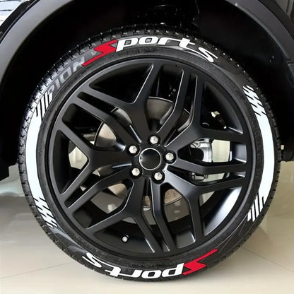 3D Racing Tire Lettering Kit-Suitable for cars and motorcycles