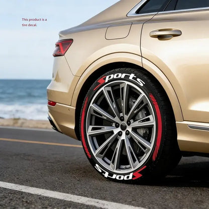3D Racing Tire Lettering Kit-Suitable for cars and motorcycles