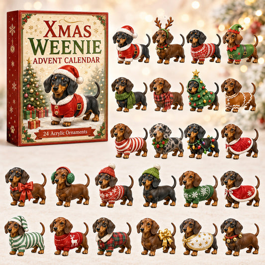 🎄 2026 Christmas Dachshund Advent Calendar-3D Model