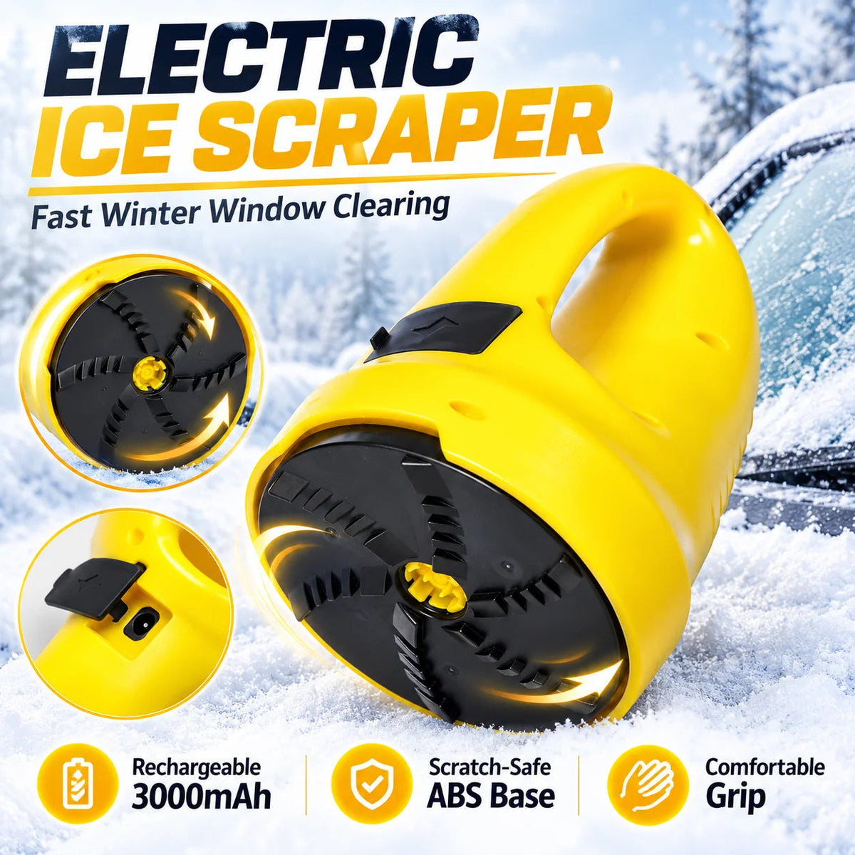 ❤️Rechargeable Electric Ice Scraper for Cars