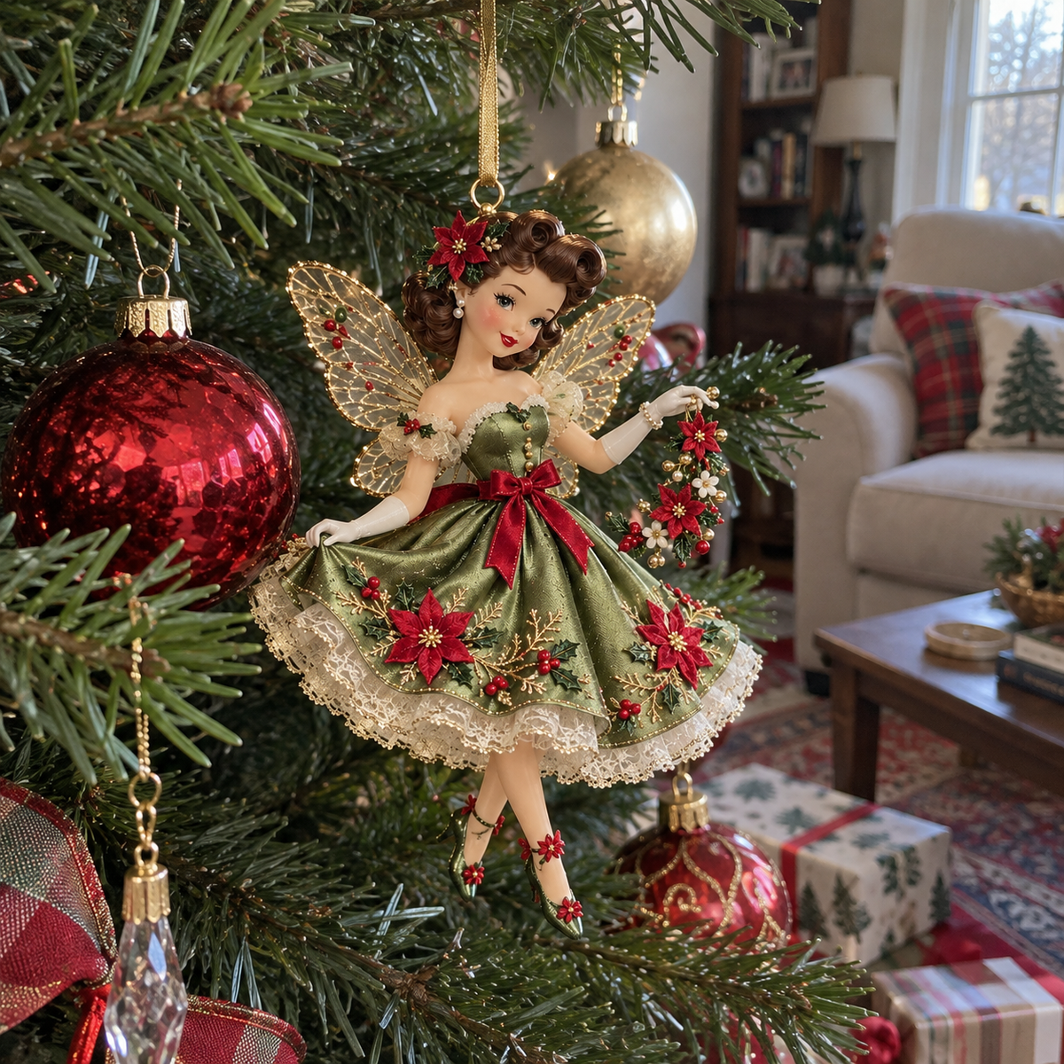Vintage Fairy Christmas Ornaments