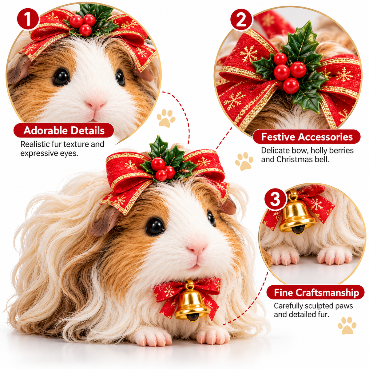 🎀Dear Wind, Stay Away From My Hair! 24 Days of Guinea Pig Hair Christmas Madness