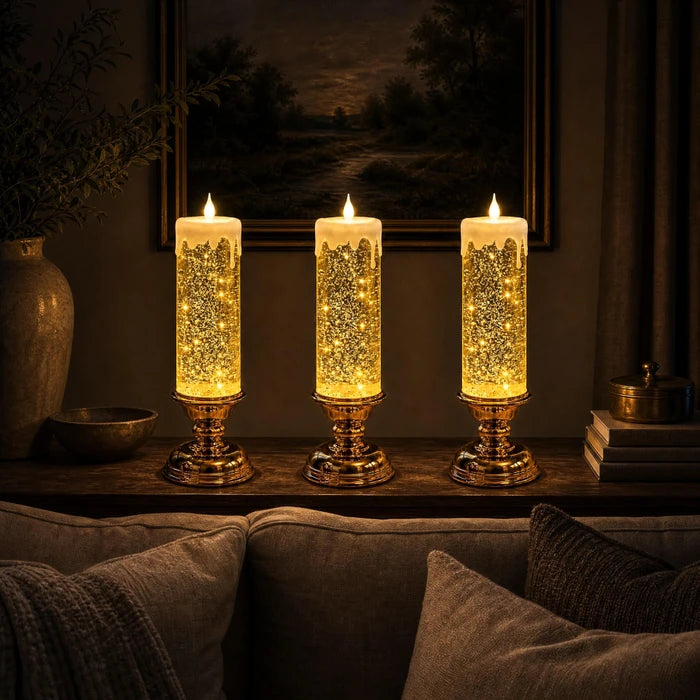 Glimmering Glitter Glow Candle