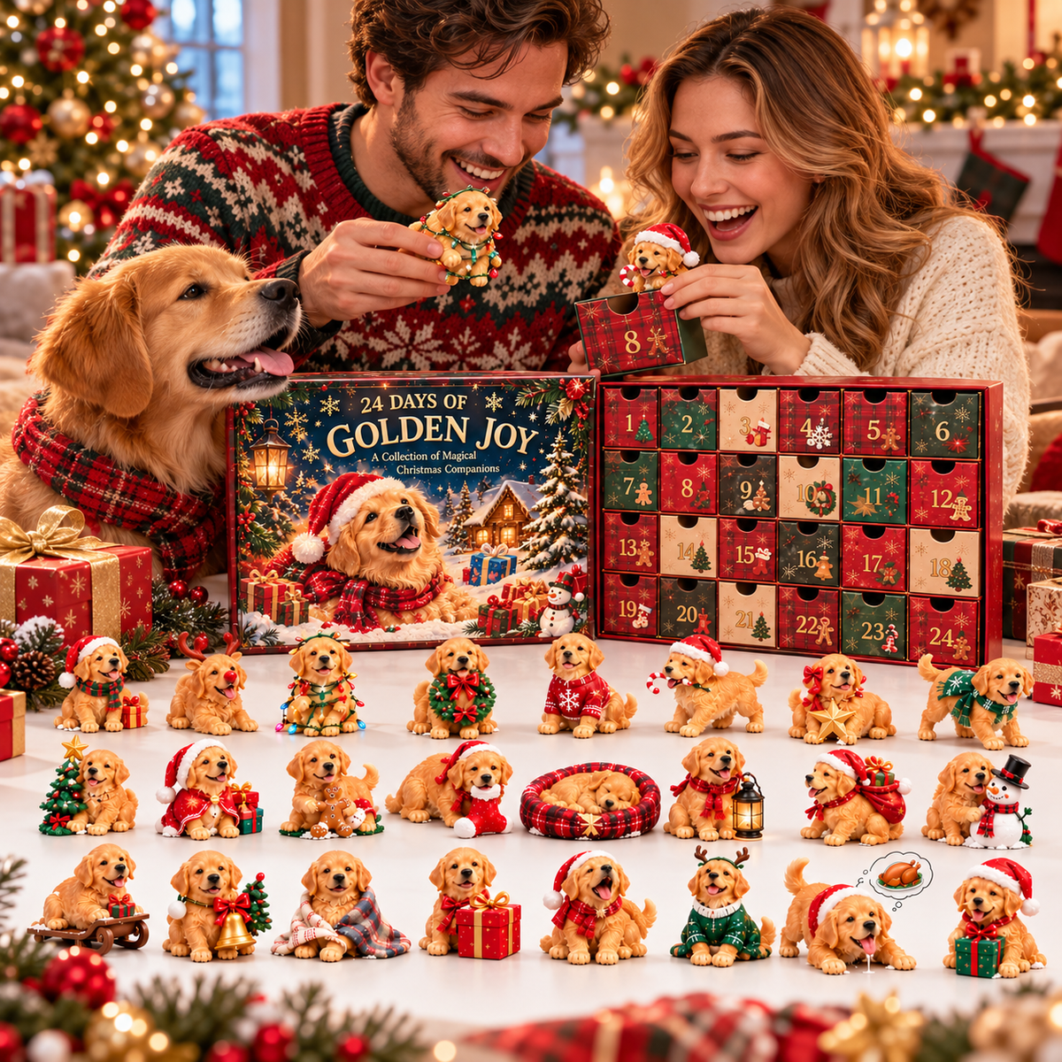 😂🐾 Who Ate Santa's Christmas Cookies?!  24 Days of Golden Retriever Mischief