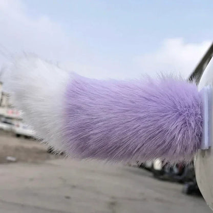 🦊 Fluffy Fox Tail Car Decor | Cute Auto Accessory