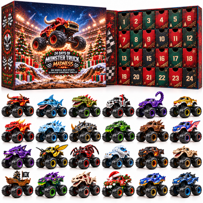 🔥 🛻2026 Monster Truck Advent Calendar – 24 Days of Wild Rides, Big Wheels & Christmas Madness