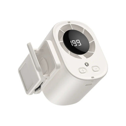 ❄️2026 Car Clip On Fan with LED Display - USB Rechargeable Personal Cooling Fan, 20Hr Battery