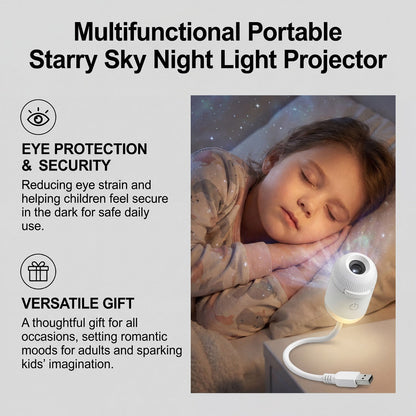 ✨Mini galaxy night light with color-changing & touch control