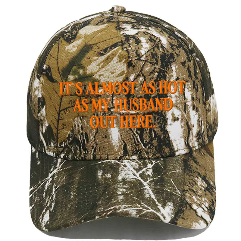 Funny "Almost As Hot As My Husband" Embroidered Hat