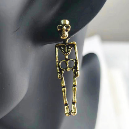 💀Halloween Skeleton Skull Earrings for Women Spooky Cosplay