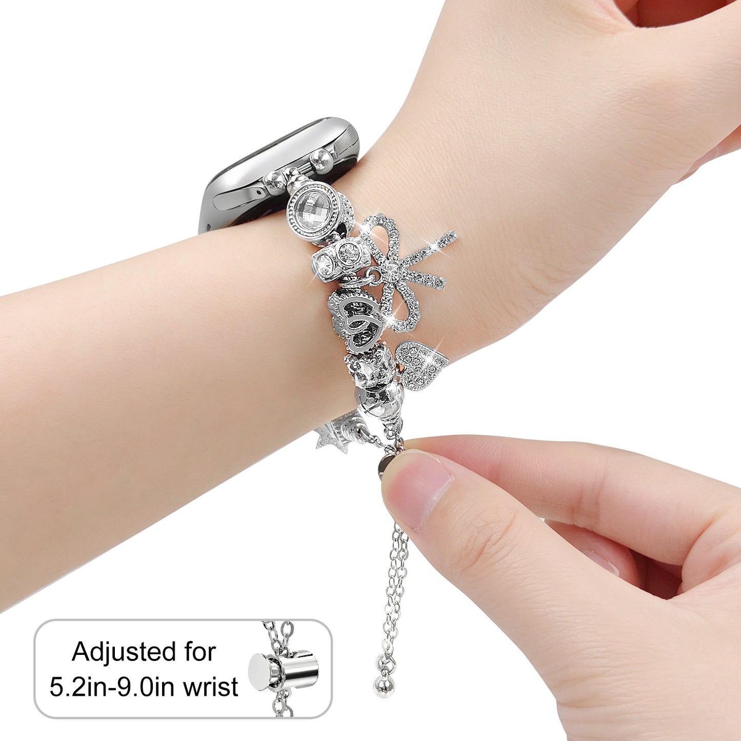 Boho Charm Apple Watch Band – Elegant Bracelet Style Strap