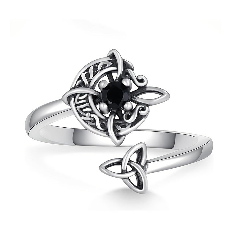 Gothic Witch Knot Ring-Adjustable Open Ring