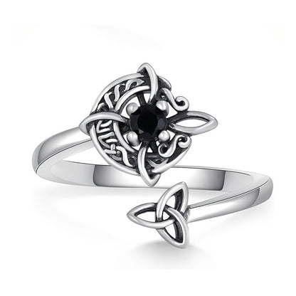 Gothic Witch Knot Ring-Adjustable Open Ring