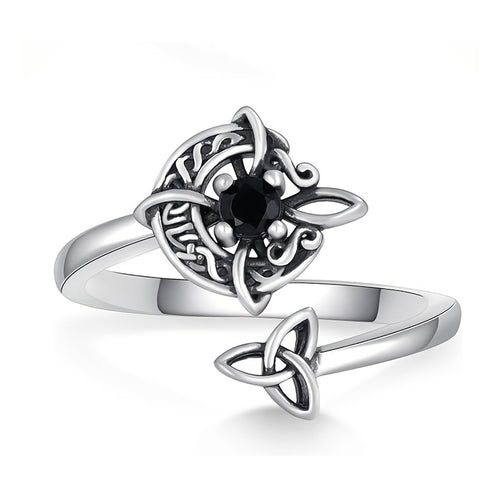 Gothic Witch Knot Ring-Adjustable Open Ring