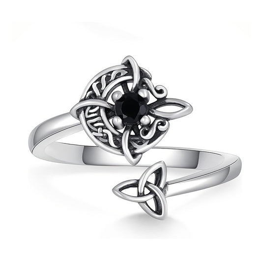 Gothic Witch Knot Ring-Adjustable Open Ring