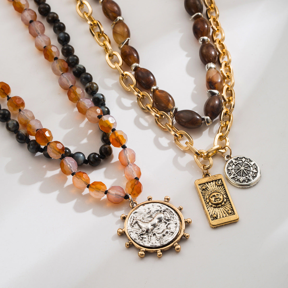 Vintage Boho Layered Necklace