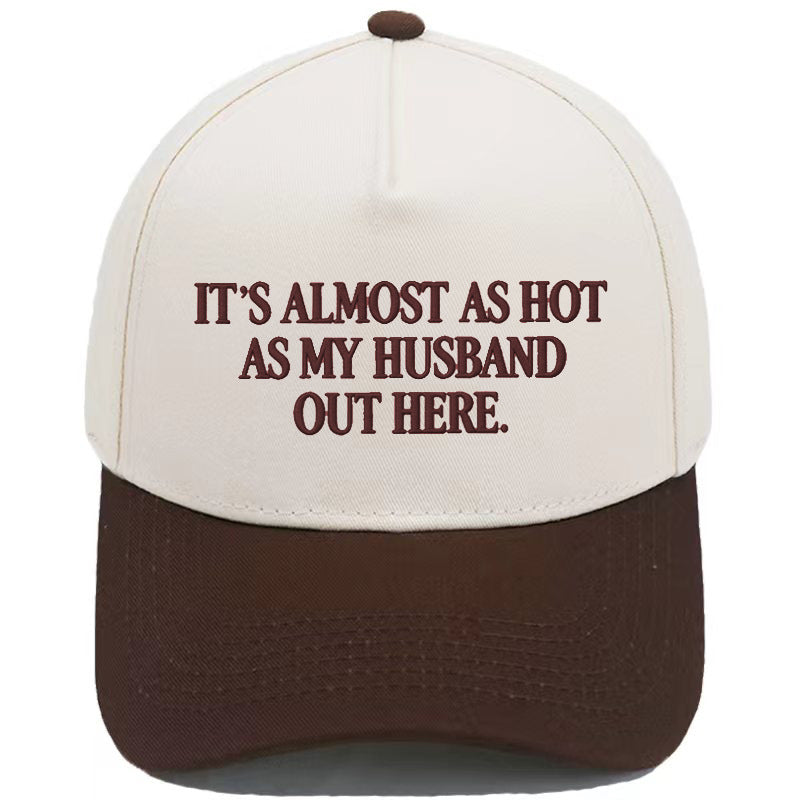 Funny "Almost As Hot As My Husband" Embroidered Hat