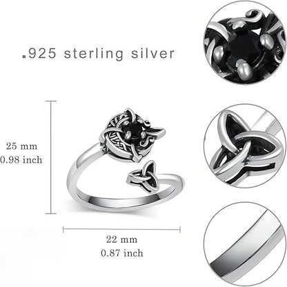 Gothic Witch Knot Ring-Adjustable Open Ring