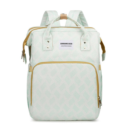 👶2-in-1 Baby Diaper Bag Backpack – Fold-Out Care Space & Large Storage