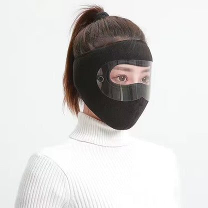 ❄️ Cozy Winter Face Cover with Clear Eye Shield – Comfort for Chilly Days Outdoors