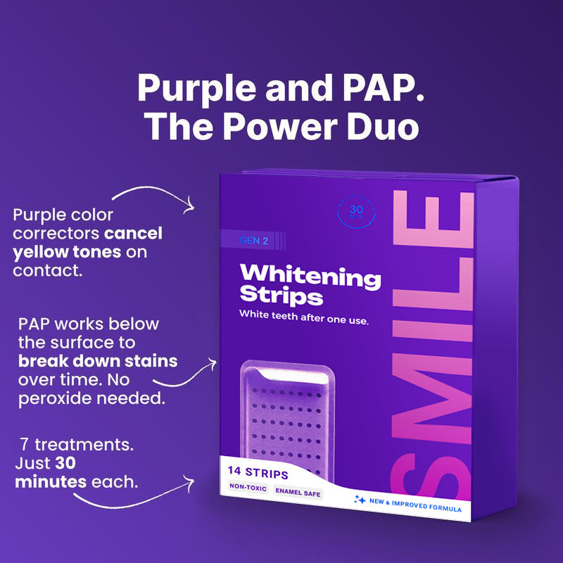 😁✨Easy At-Home Teeth Whitening Strips🌿All-natural, healthy, and safe （14 pieces）