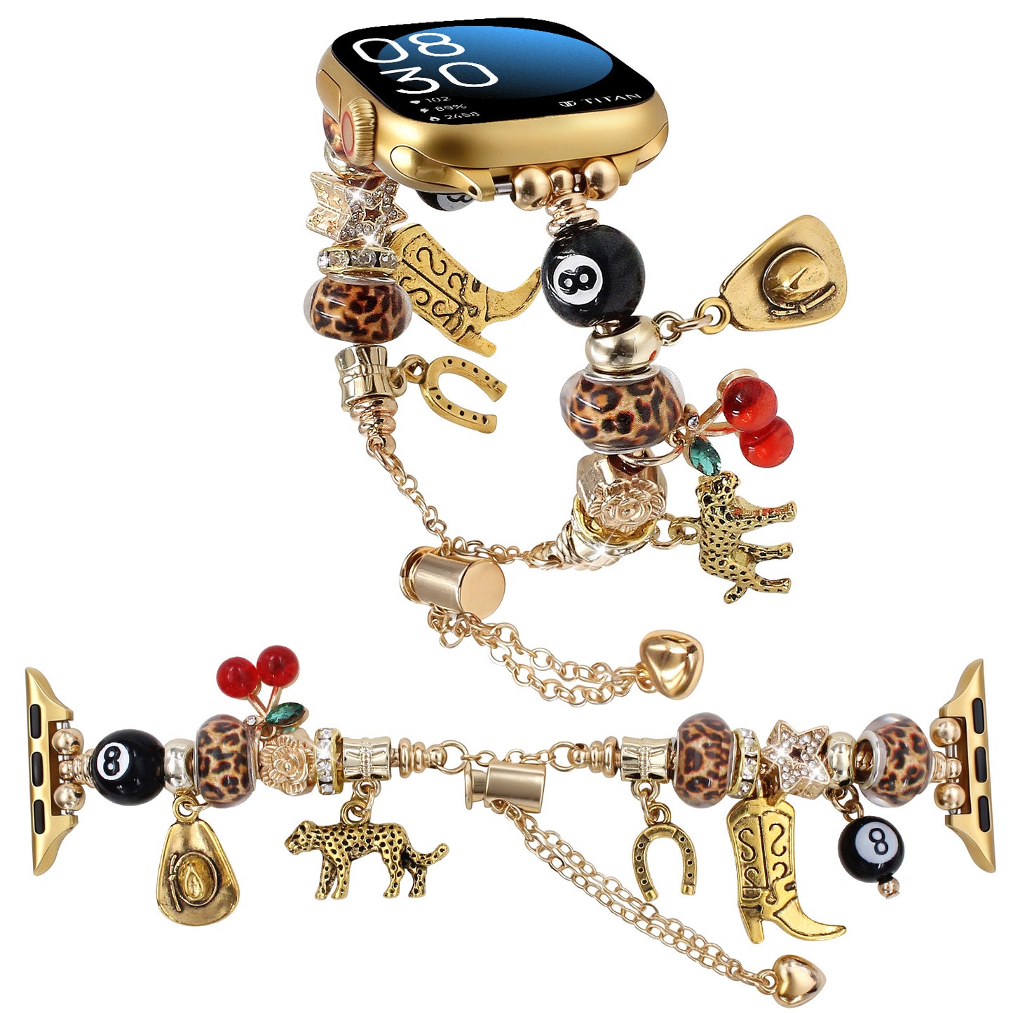 Boho Charm Apple Watch Band – Elegant Bracelet Style Strap