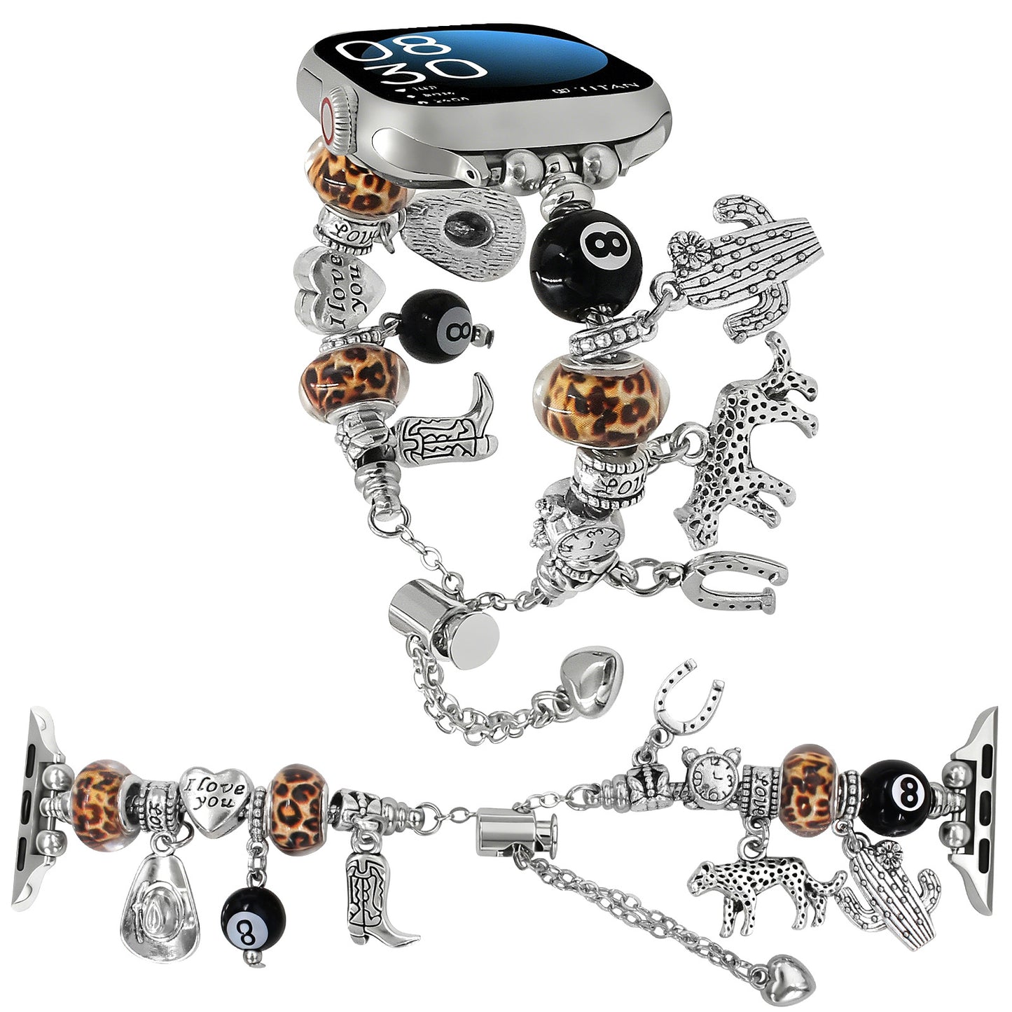Boho Charm Apple Watch Band – Elegant Bracelet Style Strap