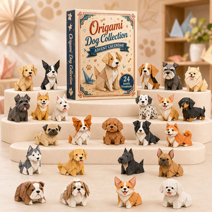 CHRISTMAS 40% OFF - Origami Dog Collection Advent Calendar 2026 - 24-Day Festive Countdown