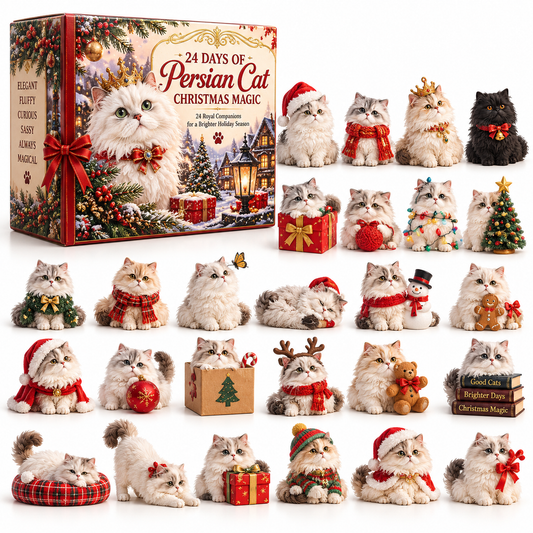 😾 Who Woke the Grumpy Little Kitty?!2026 Persian Cat Christmas – 24 Days of Sleepy, Sassy Surprises