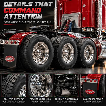 🔥LAST DAY 60%🚛 Candy Apple Red American Truck Model Kit – Build Your Own Classic Semi Truck