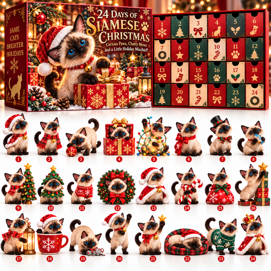 🐱😾 Why the Grumpy Face?! 🥫 2026 Siamese Christmas – 24 Days of Meows, Mischief & Treats