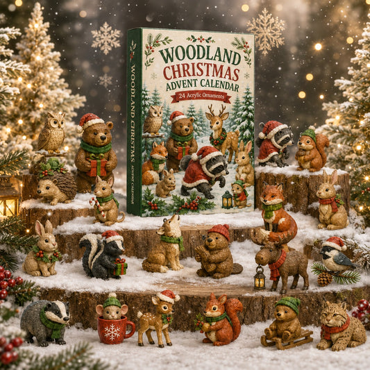 🎄 Woodland Christmas Advent Calendar – 24 Days of 3D Forest Animal Surprises 🦊🎁