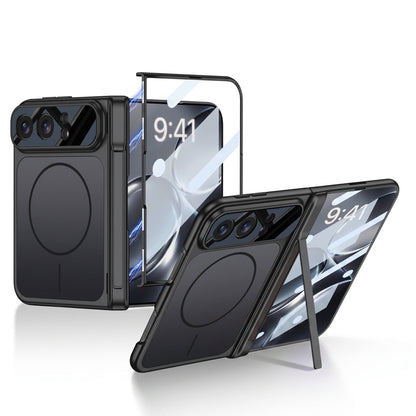 For iPhone Duo -3 In 1 Magnetic Case + Screen Protector & Hinge Stand