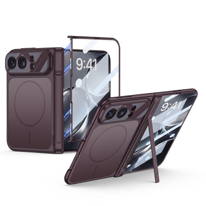 For iPhone Duo -3 In 1 Magnetic Case + Screen Protector & Hinge Stand