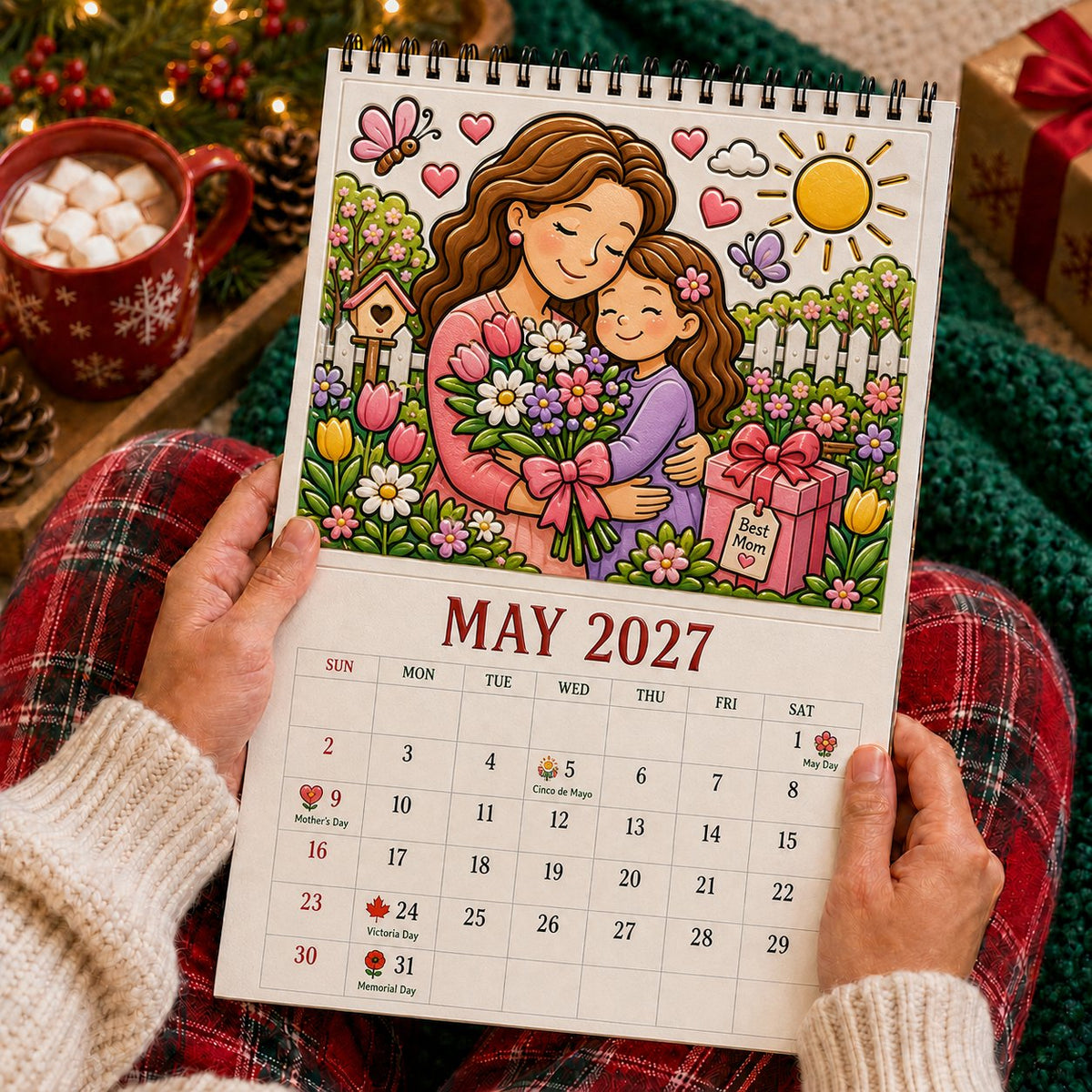 Color The Year 2027 Trace-By-Groove Creative Calendar - Image 7