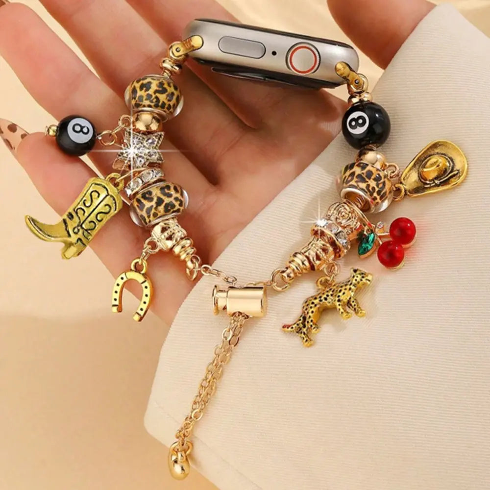 Boho Charm Apple Watch Band – Elegant Bracelet Style Strap