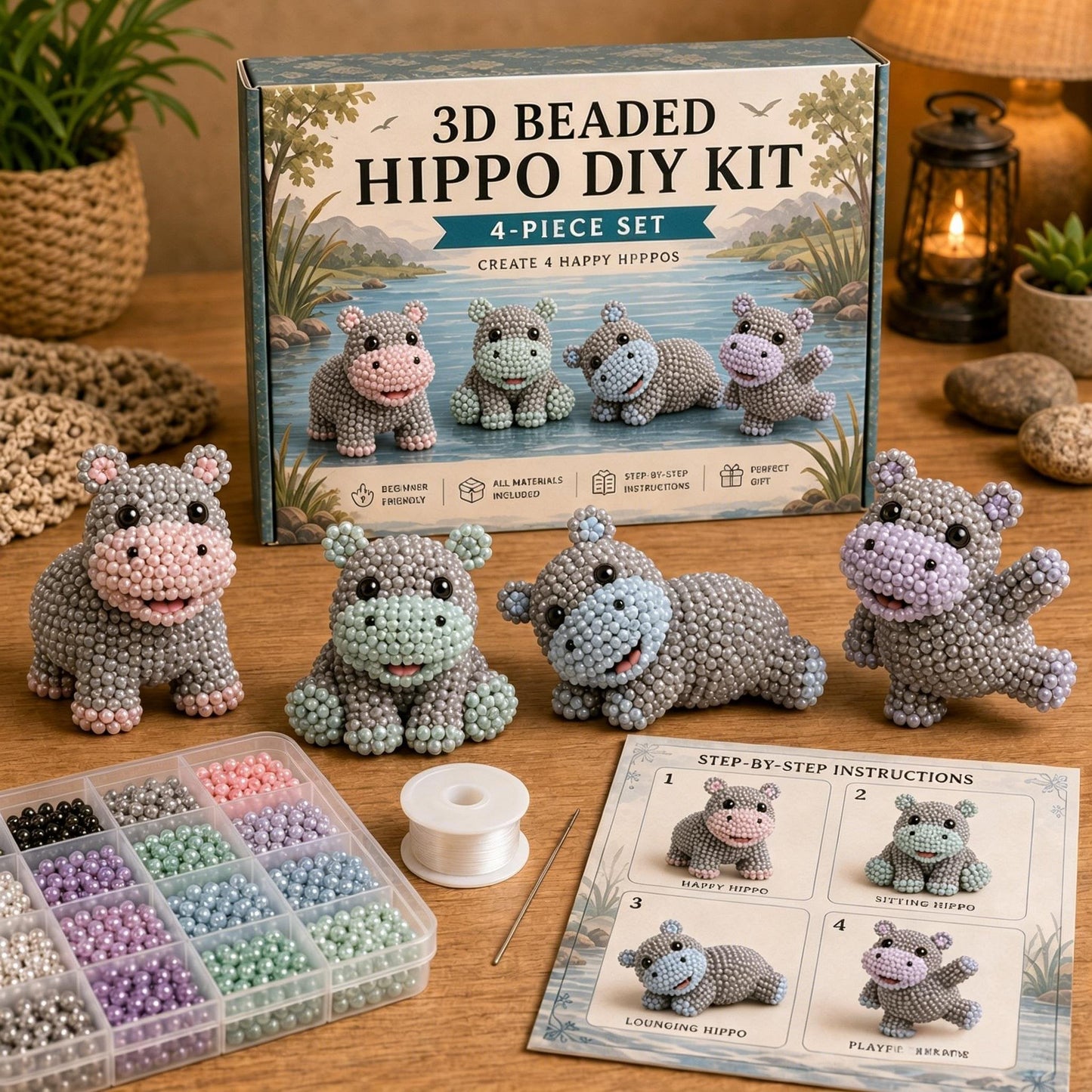 HOT🧵✨ Tiny 3D Beaded Animal DIY Kit