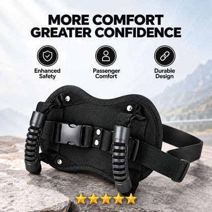 🏍️ Adjustable Passenger Grip Belt – ✋Motorcycle Passenger Waist-strap Safety Handle
