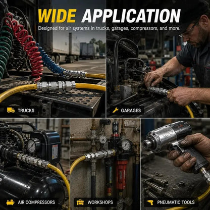 🔥HOT SALE🔥Heavy-Duty Truck/RV Air Line Fitting Kit (8-Piece Set)